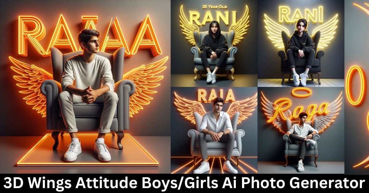 3D Wings Attitude Boys/Girls Ai Photo Generator Bing Image Creator