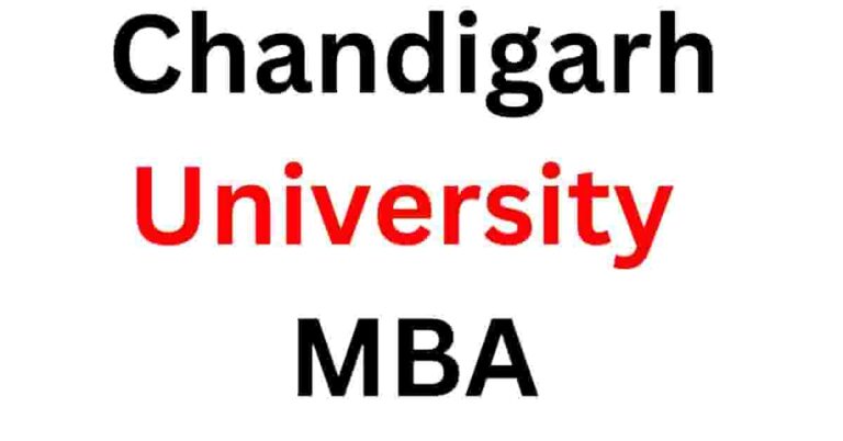 Chandigarh University MBA