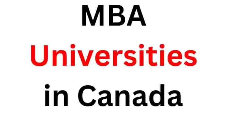 MBA Universities in Canada